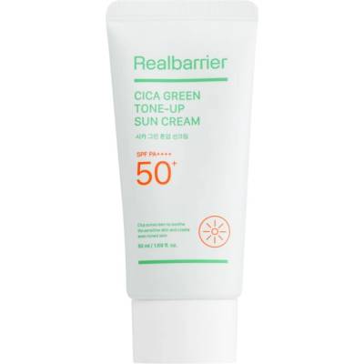 Real Barrier Cica Green Tone-Up Sun Cream интензивен успокояващ и защитен крем SPF 50+ 50ml