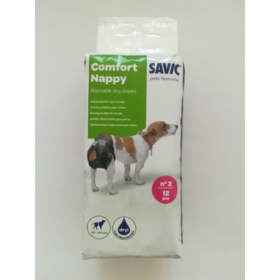 SAVIC Напи- Памперс за кучета , T2 34-44см, 12 бр