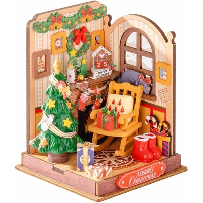 ROBOTIME Rolife DIY House: Vianoce pri krbe 73 ks