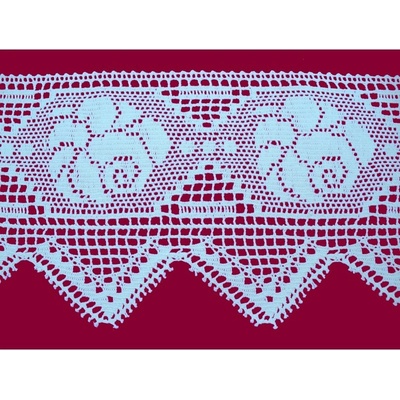 Bavlněná paličkovaná krajka 2055/160mm bílá/5m