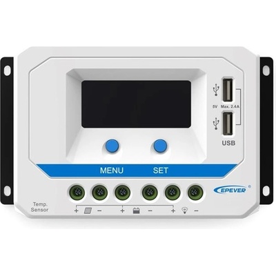 EPEVER VS3024AU PWM regulátor, solární, 12/24V, 30A, USB, vstup 50V VS3024AU