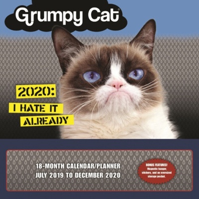 Grumpy Cat Square Wall Planner 2020