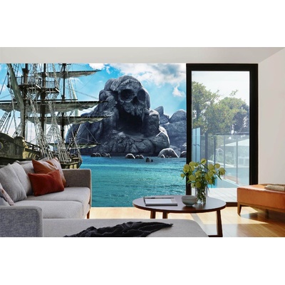 DIMEX ART Самозалепваща се флизелинова фототапета пиратски кораб 375 x 250 см