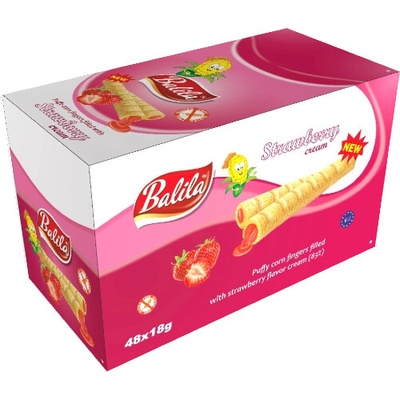 Balila Kukuřičná trubička jahodová 864 g