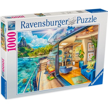 Ravensburger Пъзел Ravensburger от 1000 части - Тропически живот (12000413)