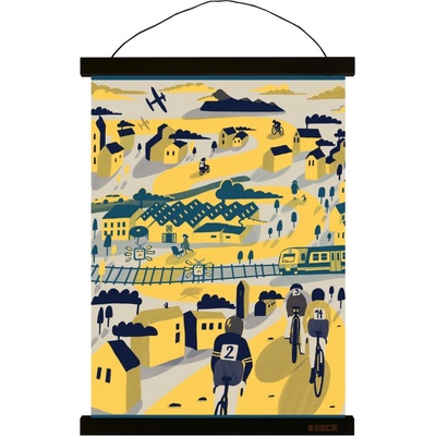 Art print - Srdce Radotína - 50 x 70 černá lišta