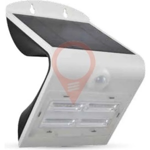 V-TAC LED Соларно Тяло 7523 - 3W PIR VT-768 Бяло (PIR VT-768)
