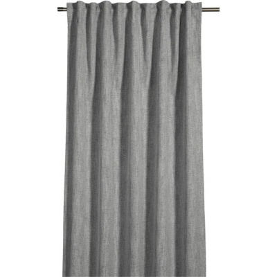 Zatemňovací závěs s řasící páskou Blackout s povrchovou úpravou šedý 245 x 130 cm