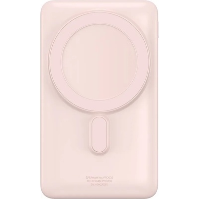 Baseus Magnetic Wireless Charging Power Bank 10000 mAh 20W (PPCX000004) - преносима външна батерия с USB-C порт и безжично зареждане с MagSafe (розов)