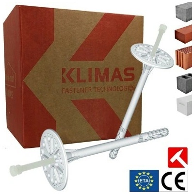 Fasádne hmoždinky LTX s plastovým tŕňom 10X180mm - 200ks