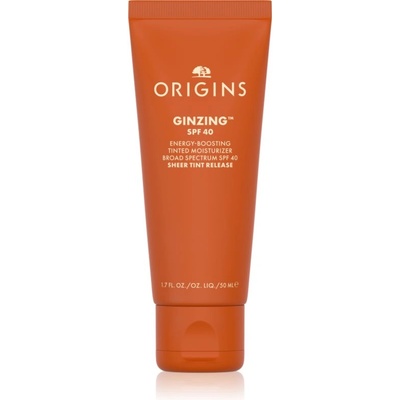 Origins GinZing Energy-Boosting Tinted Moisturizer дневен крем с ревитализиращ ефект SPF 40 50ml