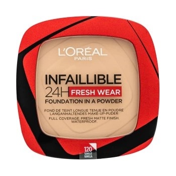 L'Oréal Infaillible 24H Fresh Wear Foundation in a Powder Фон дьо тен на прах с матиращо действие 120 9 g