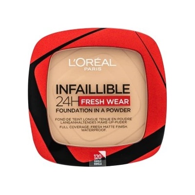 L'Oréal Infaillible 24H Fresh Wear Foundation in a Powder Фон дьо тен на прах с матиращо действие 120 9 g