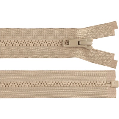 Kostěný zip YKK No 5 délka 75 cm bundový, malé, 573 béžová
