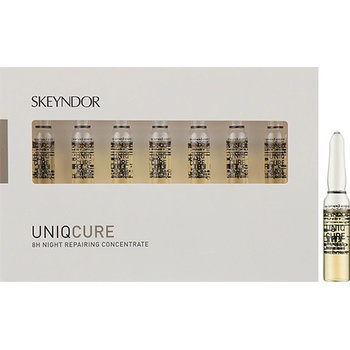 SKEYNDOR Uniqcure 8h Night Repairing Concentrate 7 x 2ml интензивно възстановяващ нощен концентрат за лице 7 ампули унисекс 1 бр