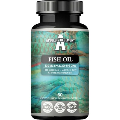 Apollo's Hegemony Fish Oil, 330mg EPA & 220mg DHA 60 softgels