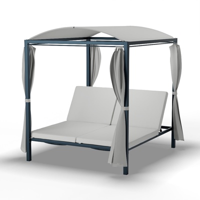 Blumfeldt Eremitage Double XL шезлонг, защита от слънцето| за 2 души, метална рамка, устойчив на атмосферните влияния (GDI17-EremitageXL-An) (GDI17-EremitageXL-An)