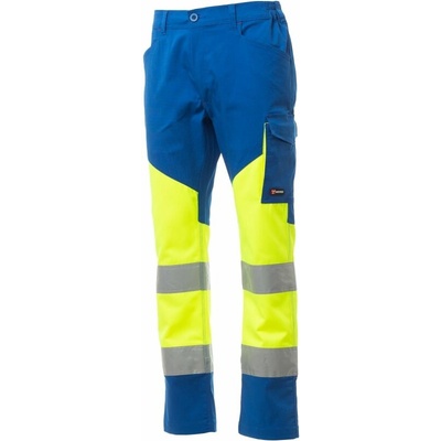 Payper Working Summer kalhoty cargo žlutá fluo/královská modrá