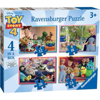 Ravensburger Детски пъзел Ravensburger 4 в 1 - Играта на играчките 4 (6833)