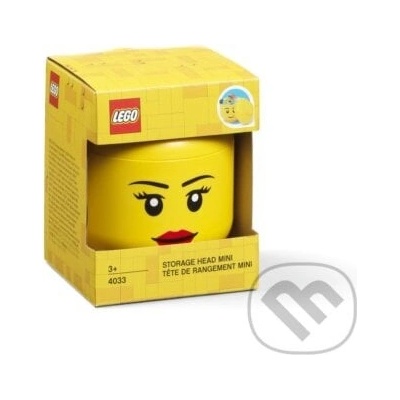 LEGO® 40321725 Room Copenhagen Storage Head 23,8 x 23,8 x 27,2 cm Girl Úložná hlava dívka – Zboží Mobilmania