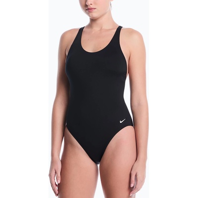 Nike Дамски цял бански костюм Nike Essential scoop neck black