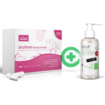 DecoFemm Beauty Breast 120 kapslí + BraUP Gel 150 ml – Sleviste.cz