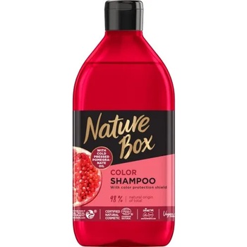 Nature Box Pomegranate Oil Color Shampoo - Натурален шампоан за боядисана коса с масло от нар 385мл