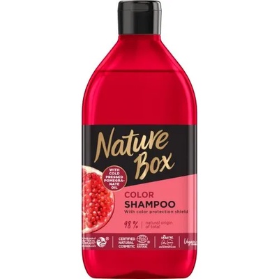 Nature Box Pomegranate Oil Color Shampoo - Натурален шампоан за боядисана коса с масло от нар 385мл
