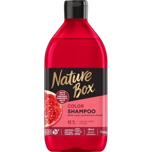 Nature Box Pomegranate Oil Color Shampoo - Натурален шампоан за боядисана коса с масло от нар 385мл