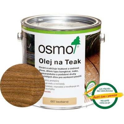 Osmo 007 Terasový teakový olej 0,125 l bezbarvý