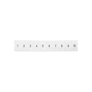 Phoenix Marker for rail fittings, description ZB 6 numbered from 1-10 color white /10pcs. /