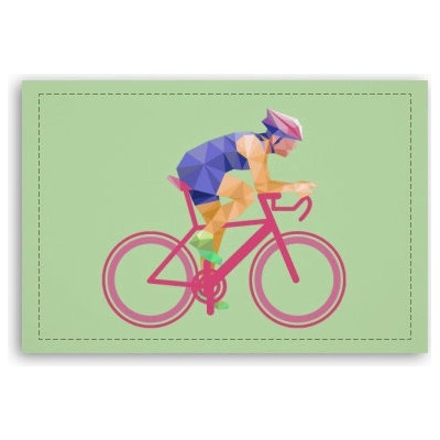 Fotoobraz 90x60 cm střední Cyklista