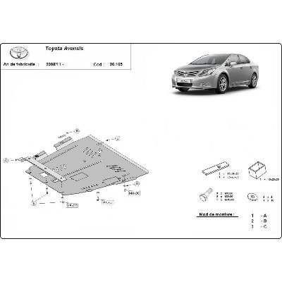 Scut Motor - Румъния Метална кора под двигател toyota avensis от 2008 до 2012 (73839)