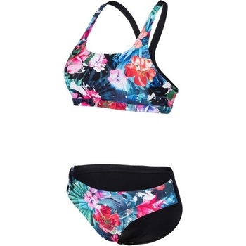 Arena Flower Bikini Swim Pro Back Black/Multi