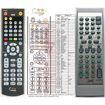 GENERAL JVC RM-SUXJ60R - съвместимо дистанционно управление на марката General (RM-SUXJ60R)