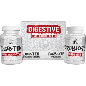 Rich Piana 5% Nutrition Digestive Defender | Digestive Enzymes + Probiotics [2 x 60 капсули]