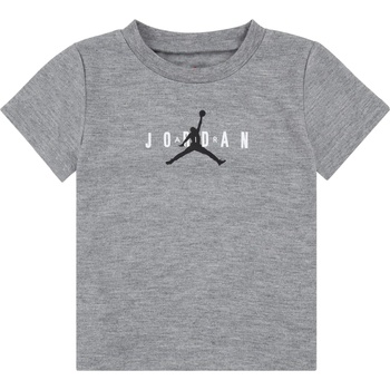 Air Jordan Детска тениска Air Jordan Longline Graphic T Shirt Junior Boys - Carbon Heather