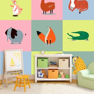 Tapeta SABLIO Zvířátka ze Zoo, rozměry 336x220 cm