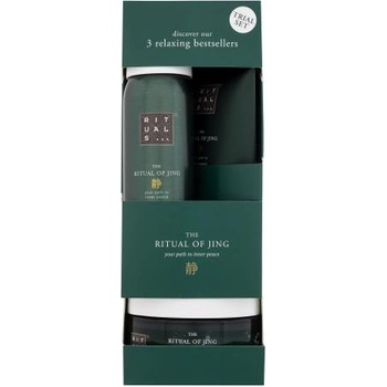 RITUALS The Ritual Of Jing 3 Relaxing Bestsellers подаръчен комплект: душ пяна 50 ml + крем за тяло 70 ml + скраб за тяло 125 g за жени