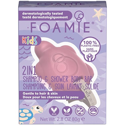 Foamie Detská sprchová starostlivosť o telo a vlasy Cherry (šampón a sprchová tyčinka 2 v 1) 80 g