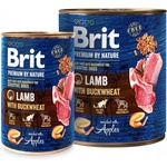 Brit - консервирана храна за куче с агне и елда