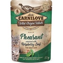 Carnilove cat pouch rich in Pheasant enriched with Raspberry Leaves Bažant s malinovým listím 85 g