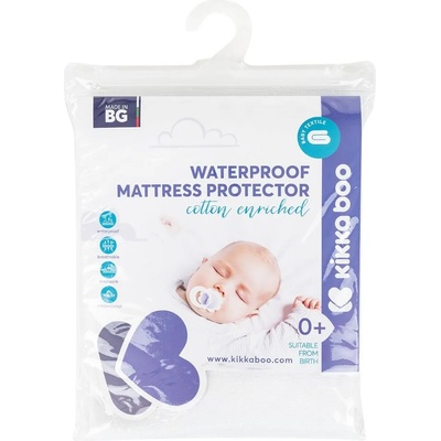 KikkaBoo Протектор за матрак с ластик KikkaBoo - За мини кошара, 80 х 50 cm (41105010009)