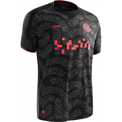 Kipsta fotbalový dres Viralto II černo-šedo-růžový
