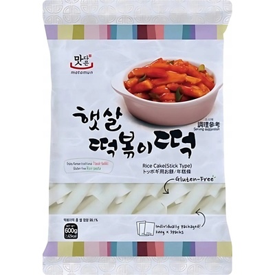 Matamun Korejské rýžové koláčky Topokki 0,6 kg – Zbozi.Blesk.cz