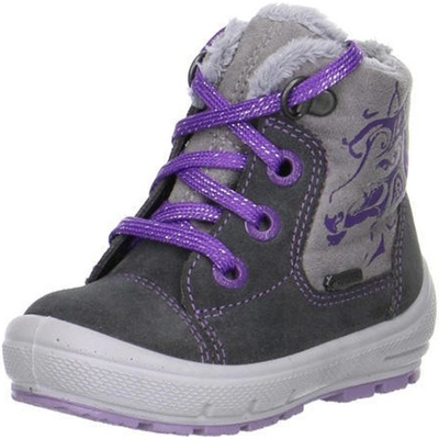 Superfit dívčí zimní boty Groovy 1-00312-06 šedá