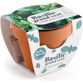 Radis et Capucine Мини теракотена саксия - Босилек (pf143118)