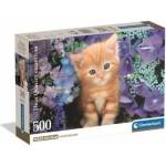 Clementoni -CLE puzzle 500 Compact Red Kitten 35585