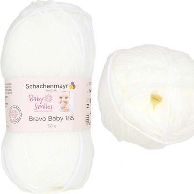 Schachenmayr Baby smiles - bravo baby 185 - dětská, akryl Baby smiles - bravo baby: 1001 Bílá