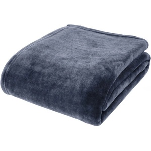 Catherine Lansfield Тъмносиньо одеяло от микроплюш 130x170 cm Raschel Velvet - Catherine Lansfield (DS/52645/W/130170/NA)
